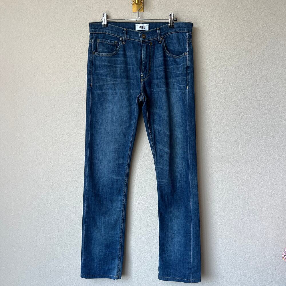 PAIGE Men's Federal Slim Straight Jeans in Knuckle Size 31 - Picture 2 of 6